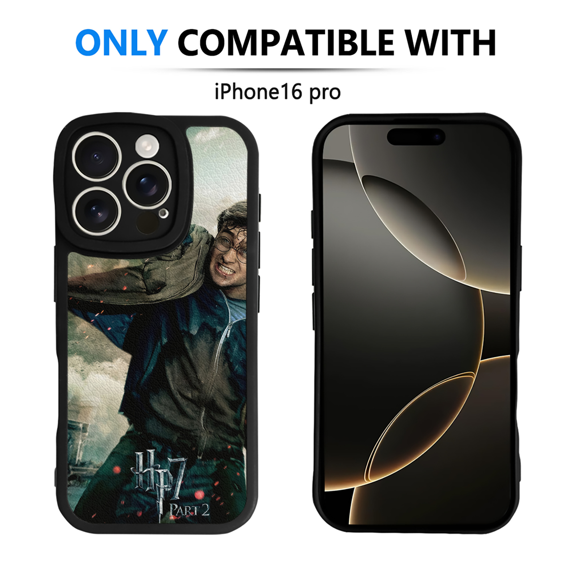 （画像用） Harry Potter ハリー・ポッターシリーズ 【iPhone 16シリーズ対応】シリコンスマホケース（レザー調） 材質：シリコン